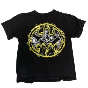 Batman Black Yellow Short Sleeve Shirt Size L (10/12)